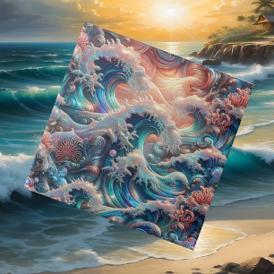 Azulejo Vivienda de Lujo en la Costa Olas del Océano Arr