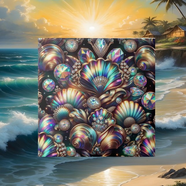 Azulejo Viviendo en la Costa | Ópalo de Concha Negra de Ma (Subido por el creador)