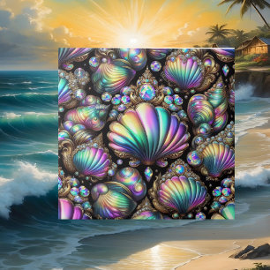 Azulejo Viviendo en la Costa Ópalo de Concha Negra Diama