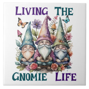 Azulejo Viviendo la vida de gnomo