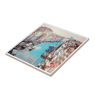 Azulejo VNT008 VENECIA, Gran Canal, Italia,