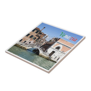 Azulejo VNT053 VENECIA, PUENTE CA' BALA', Italia,