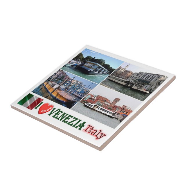 Azulejo VNT059 VENECIA, I Love, Mosaic, Italia, (Lado)