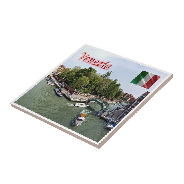 Azulejo VNT066 VENICE, Rio Novo, Papadopoli Garden, (Lado)