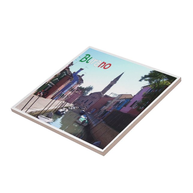 Azulejo VNT070 BURANO, VENECIA, Véneto, Italia, (Lado)