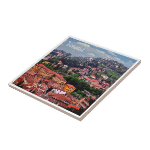 Azulejo VNT083 VERONA, Panorama, Veneto, Italia,