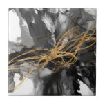 Azulejo Vortex dorado I<br><div class="desc">Vortex dorado I por Jennifer Goldberger</div>