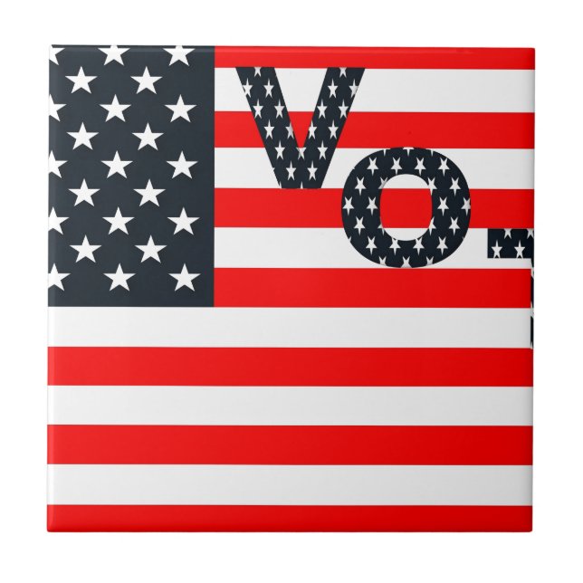 Azulejo Voto De Eeuu (Frente)