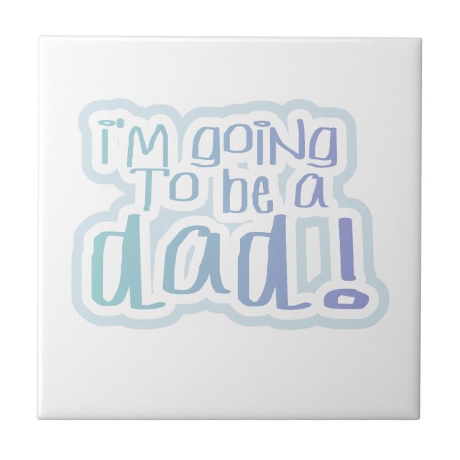 Azulejo Voy a ser un regalo de papá (Frente)