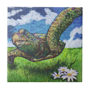 Azulejo Vuelo de la cuchara de tortugas marinas / Nilo