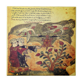 Azulejo Vuelo de la Tortuga Fábula del Renacimiento Indio