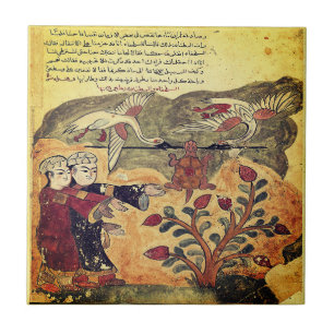 Azulejo Vuelo de la Tortuga Fábula del Renacimiento Indio