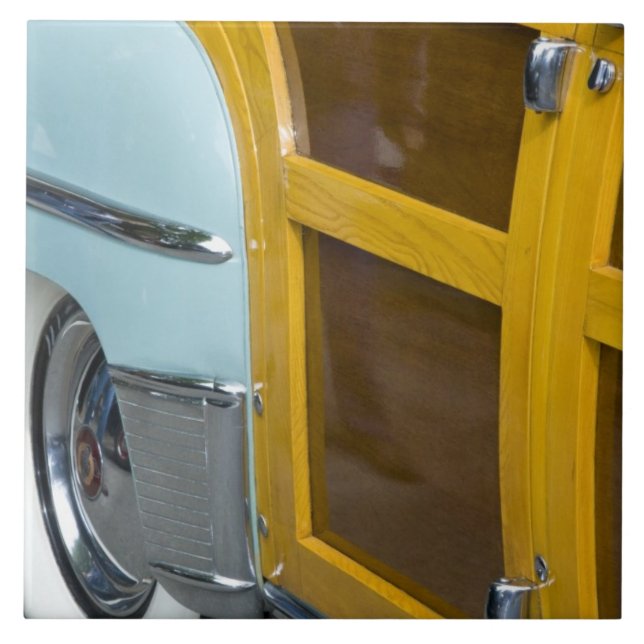 Azulejo WA, Seattle, automóvil americano clásico. 2 (Frente)