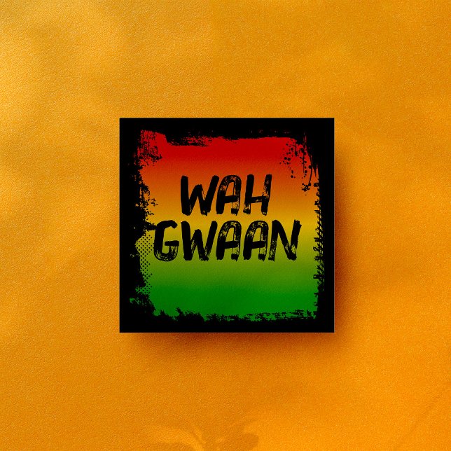 Azulejo Wah Gwaan Jamaican Rasta Caribbean Kitchen (Subido por el creador)