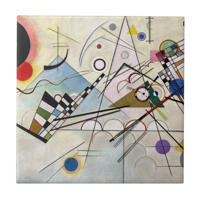 Azulejo WASSILY KANDINSKY - Composición VIII 1923 (Frente)