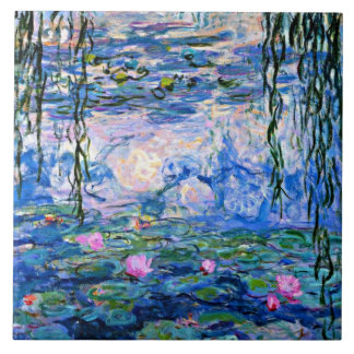 Azulejo Water Lilies 1919 por Claude Monet