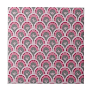Azulejo Watercolor Classic Pink Hand-drawn