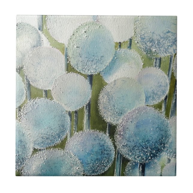 Azulejo Watercolor del campo de deseos (Frente)