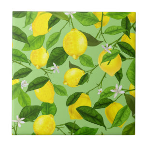 Azulejo Watercolor Lemon 3