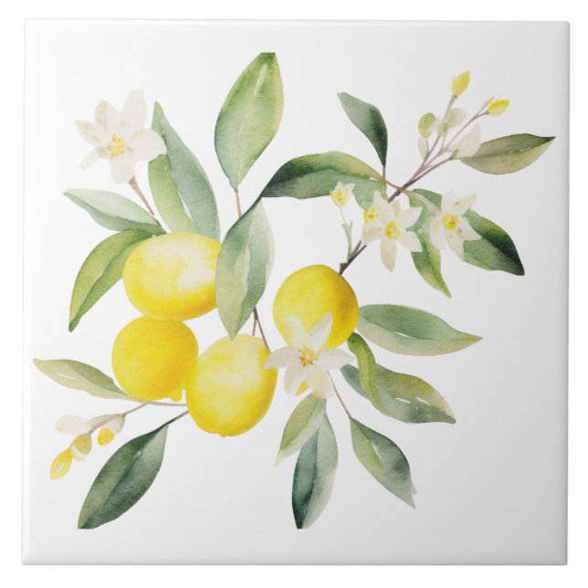 Azulejo Watercolor Mediterranean  (Frente)