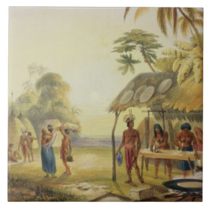 Azulejo Watu Ticaba, un pueblo de Wapisiana, de 'opinióne