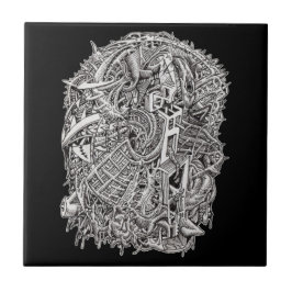 Azulejo Weirdhead, por Brian Benson