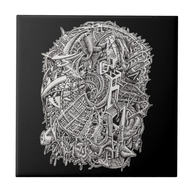 Azulejo Weirdhead, por Brian Benson (Frente)