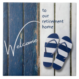 Azulejo Welcome to our Retirement Home Coastal Themed