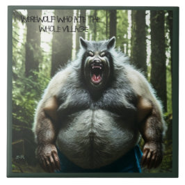 Azulejo Werewolf Who Ate The Whole Village con mosaico de