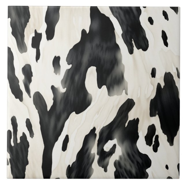 Azulejo Western Farm Animal Cow (Frente)