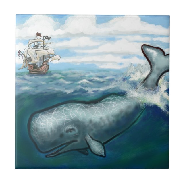 Azulejo Whale Ho (Frente)