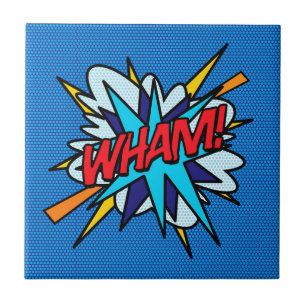 Azulejo WHAM Diversión Retro Cómic Arte Pop