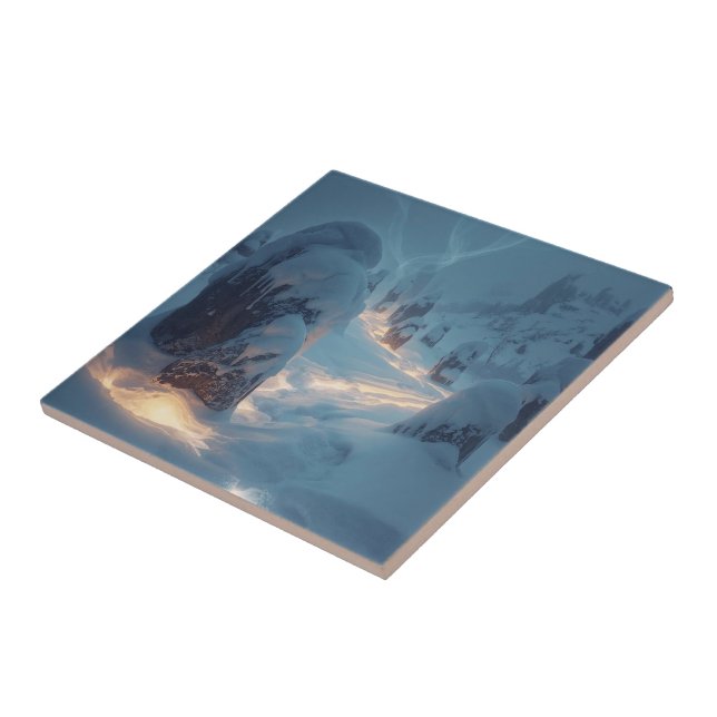 Azulejo Where Light Wanders in Winter (Lado)