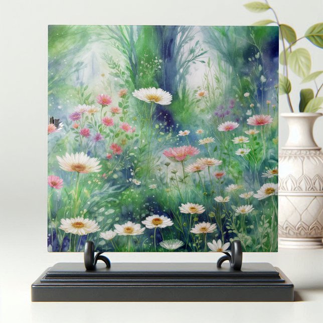 Azulejo Whimflower Meadow Watercolor Art (Subido por el creador)