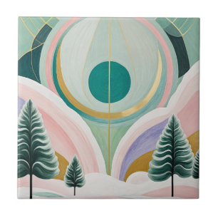 Azulejo Whimsical Winter Dreamscape