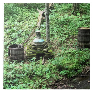 Azulejo Whiskey aún en Mabry Mill, Virginia