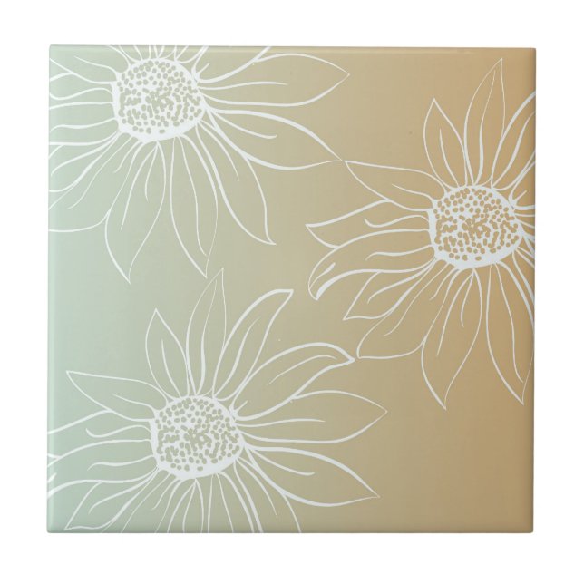 Azulejo White Daisies (Frente)