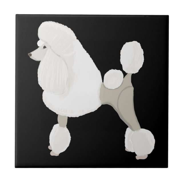 Azulejo White Show Poodle (Frente)