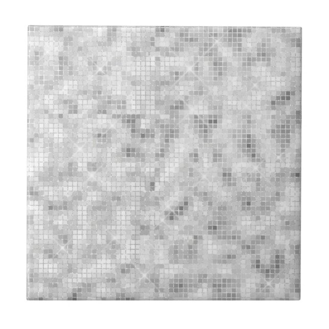 Azulejo White Teal Marble Classic Elegant Beauty Glitzy (Frente)
