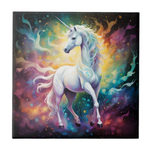 Azulejo White Wonder: El Unicornio espectral blanco,