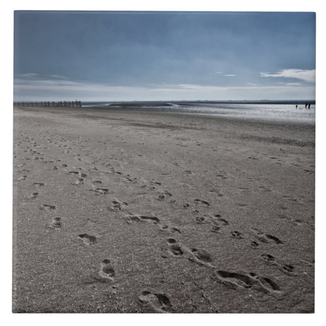 Azulejo Wide beach at the North Sea (Frente)