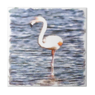 Azulejo Wild Flamingo