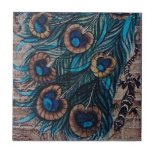 Azulejo William De Morgan - Peacock - Tile 3 de 3