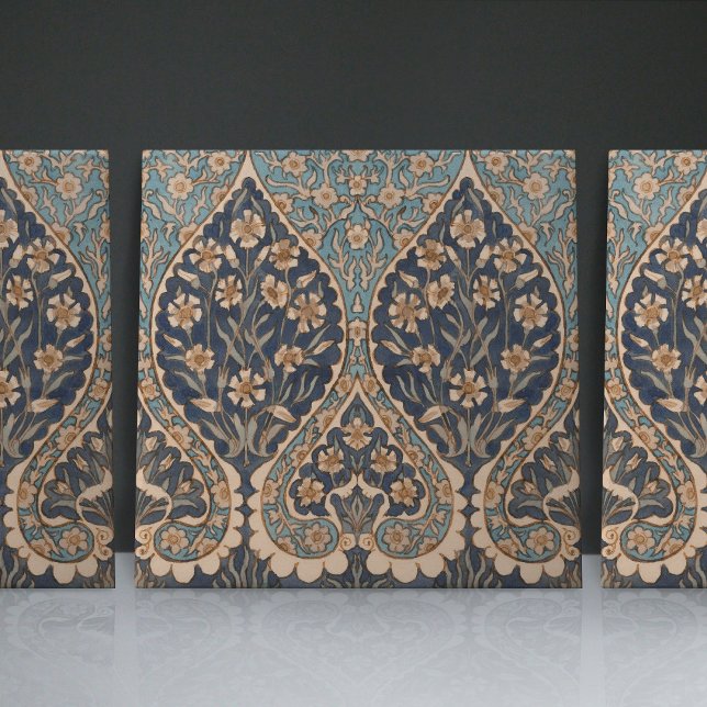 Azulejo William De Morgan Sin Liberar Floral Sin Tiempo (Subido por el creador)