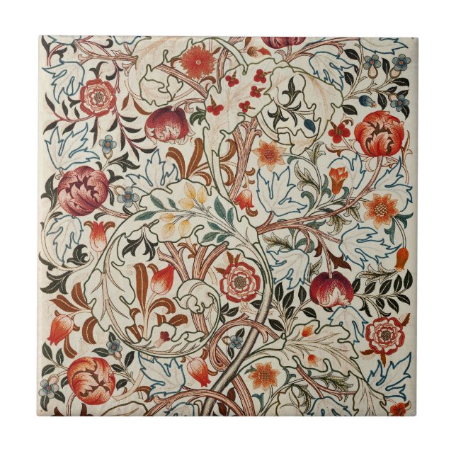 Azulejo William Morris Ancanthus Portiere Design (Frente)