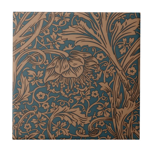 Azulejo William Morris Arcadia Floral Pattern Classic (Frente)
