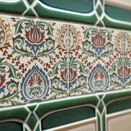 Azulejo William Morris Art Nouveau Floral Victorian Repro