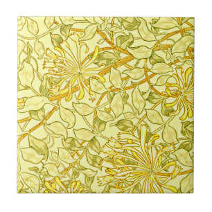 Azulejo William Morris - Conejito en amarillo