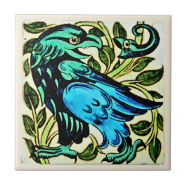Azulejo William * Morris De Morgan Eagle y Snark |