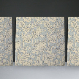 Azulejo William Morris Faint Blue Art Nouveau Floral